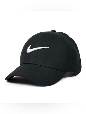 Nike Unisex Adult Dri-Fit Club Structured Swoosh Cap Hat Black Adjustable M/L